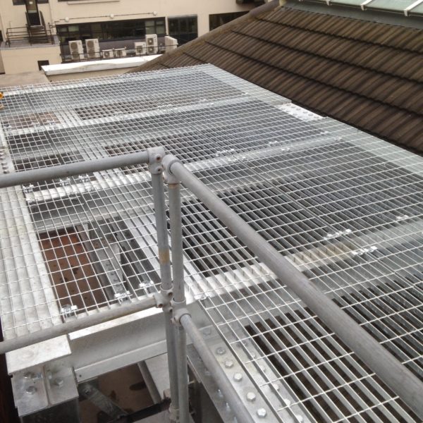 Metal Platform & Railings for a roof, Canterbury Kent 