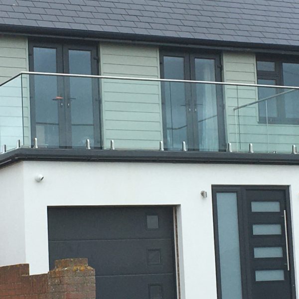 Glass & Stainless Steel balcony, Birchington Kent 
