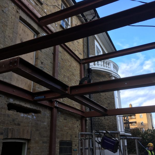 Amazing Steel frame construction, Brixton London 